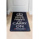 Pet Rebellion Stop Muddy Paws XL Floor Mat - Wipe Paws and Carry On, 57x110cm