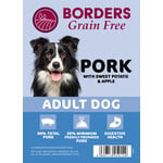 Borders Grain Free Adult Dog Dry Food with Pork, Sweet Potato & Apple