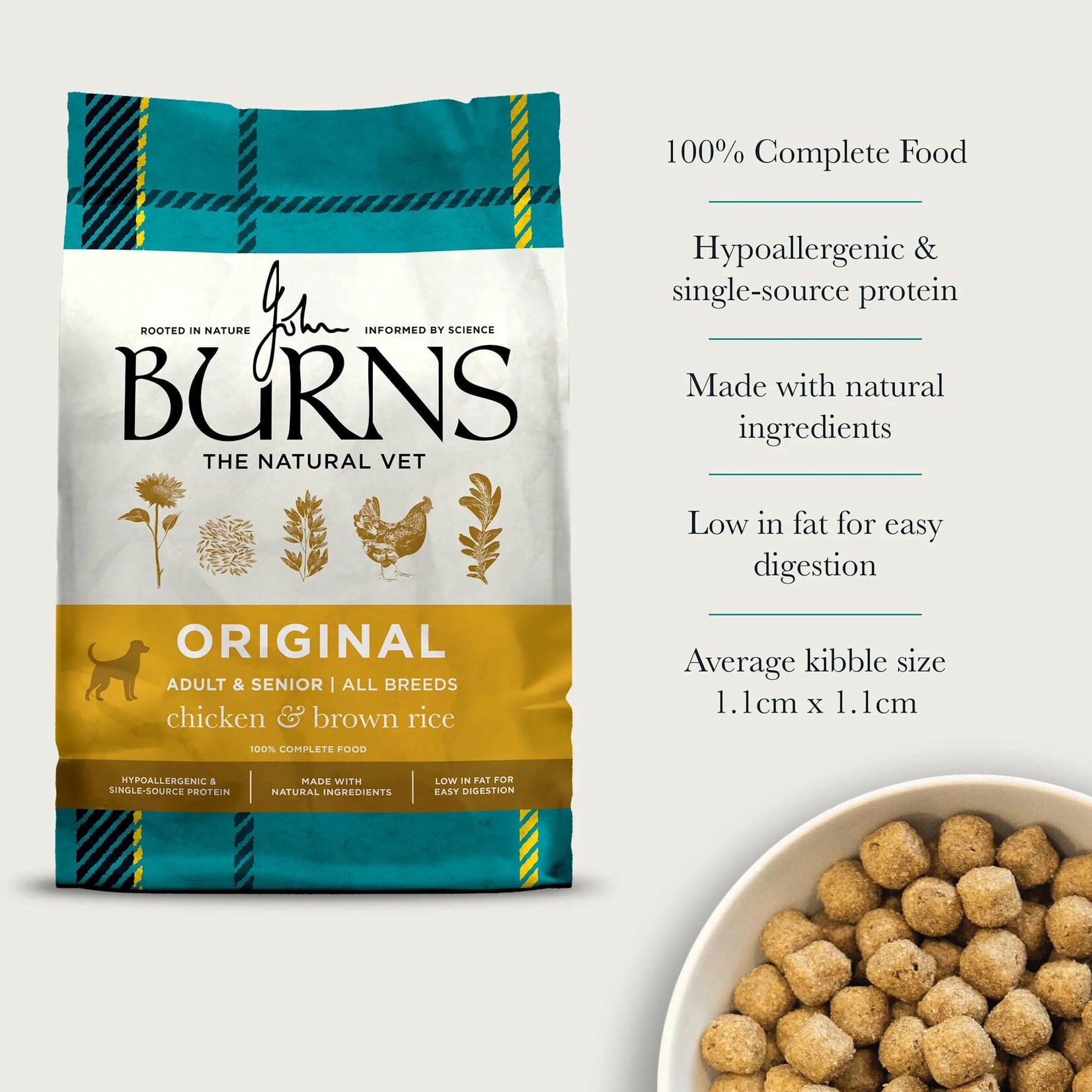 Burns Original Dog Dry Food, Chicken & Brown Rice