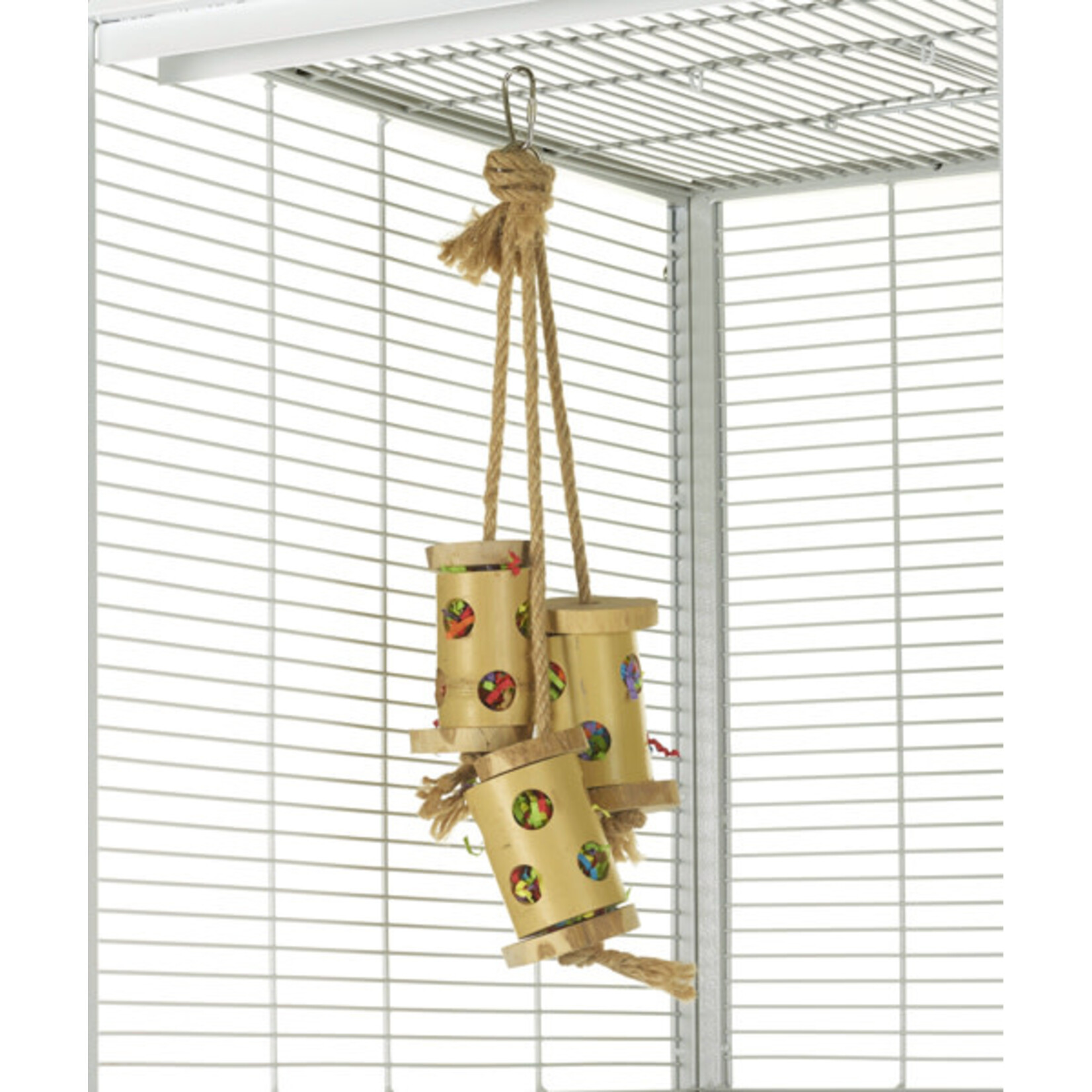 Rosewood Boredom Breaker Bamboo Forage Trio Bird Toy