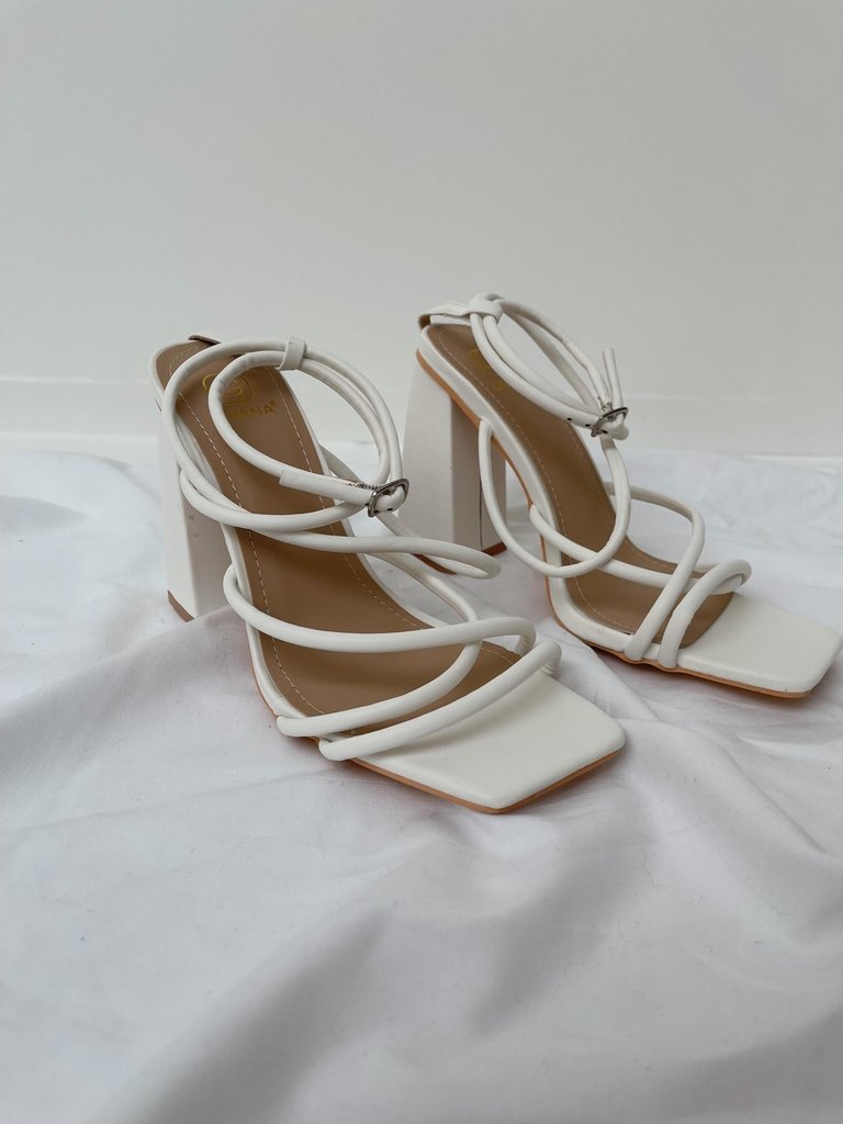 Gabby heels white