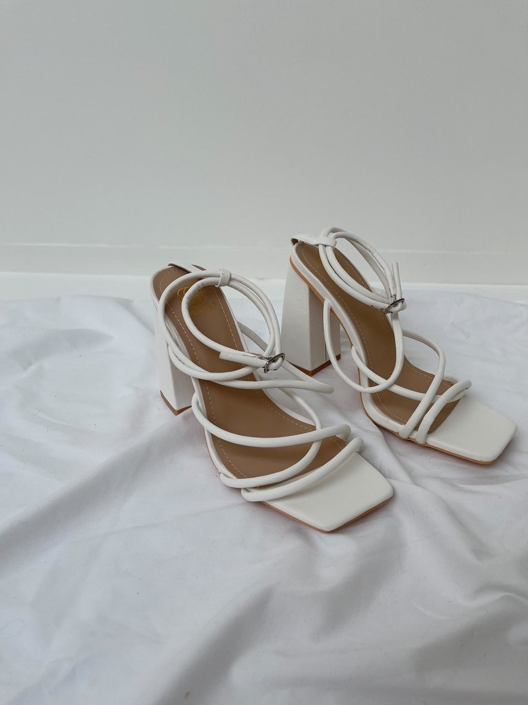 Gabby heels white