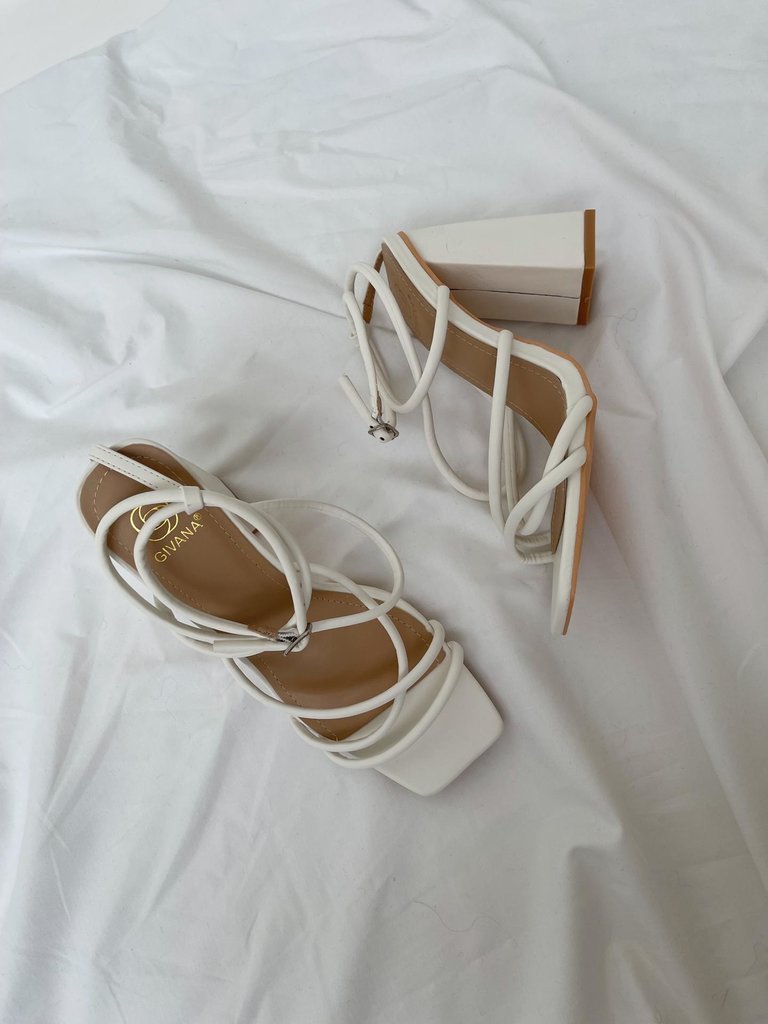 Gabby heels white
