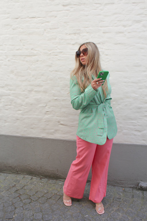 Ebony blazer green/pink