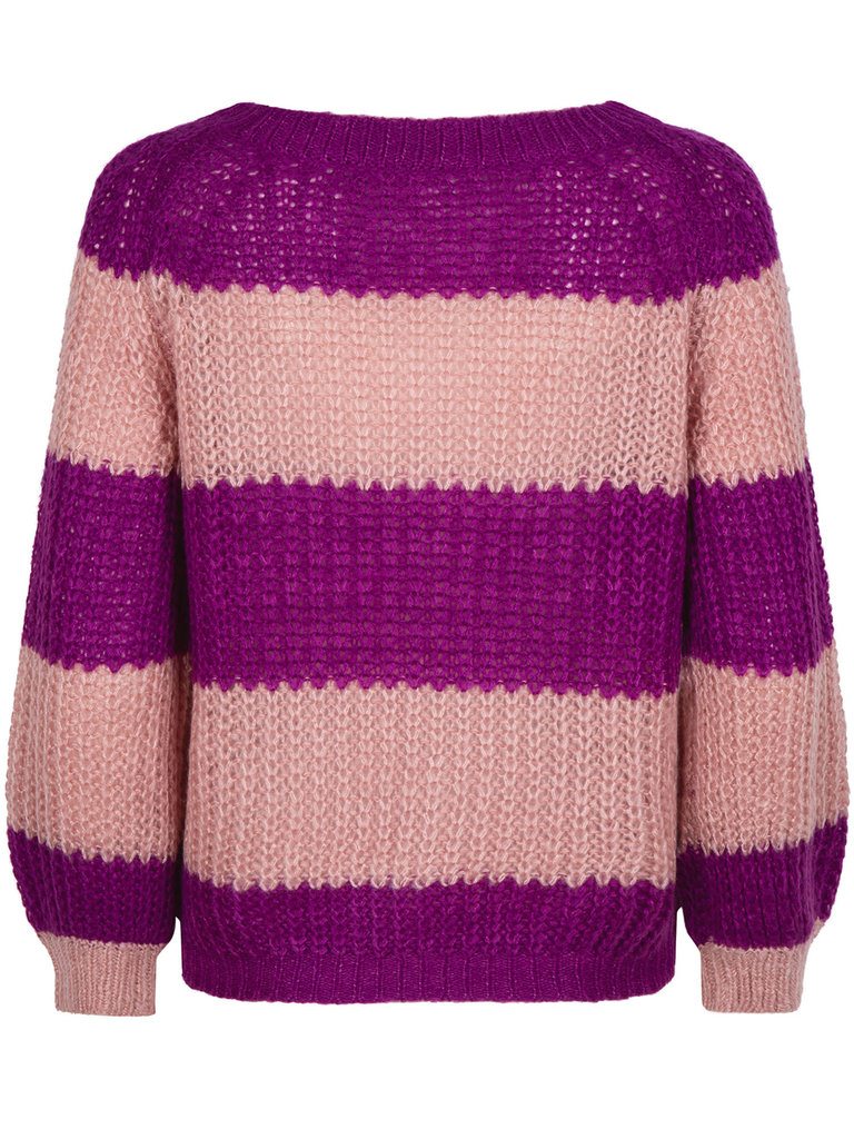 Frankie sweater purple/nude
