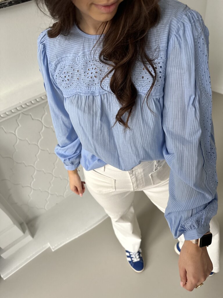 Cille blouse blue