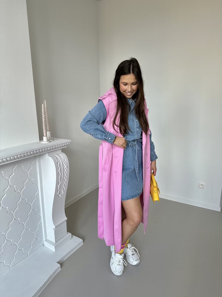 Miet trench pink