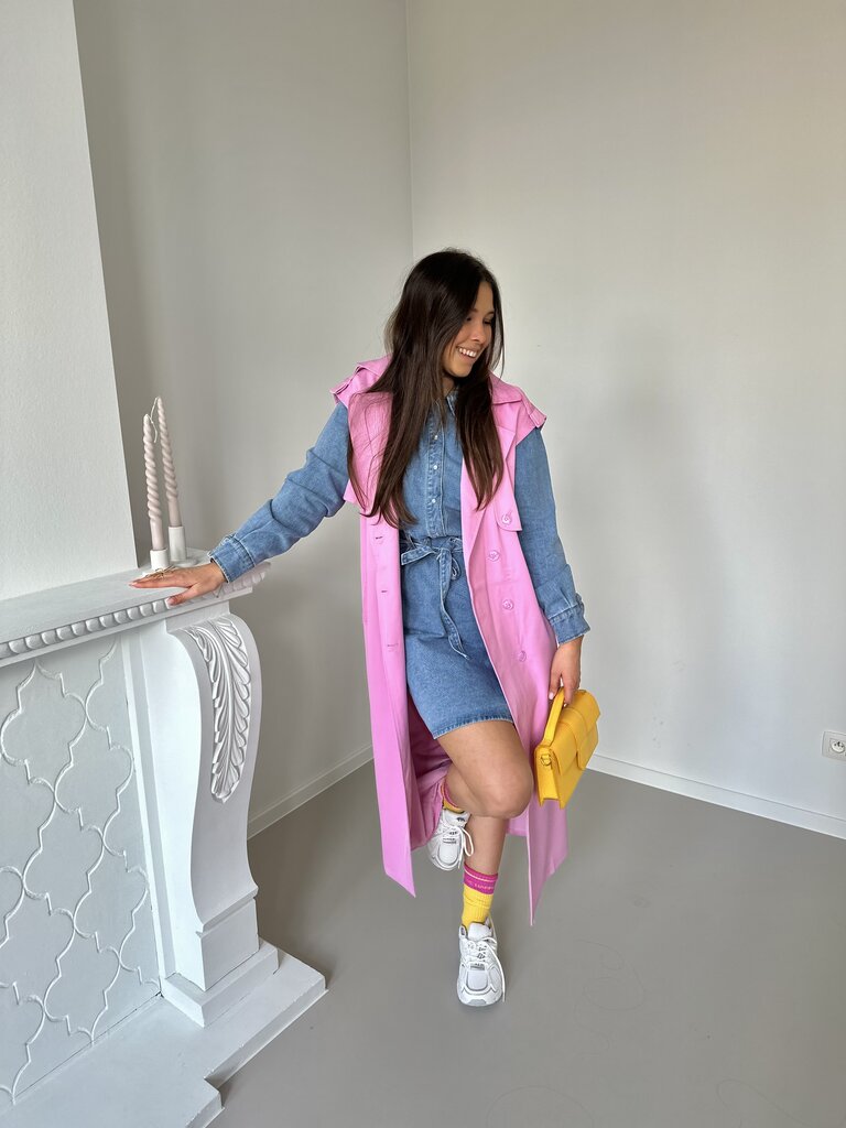 Miet trench pink