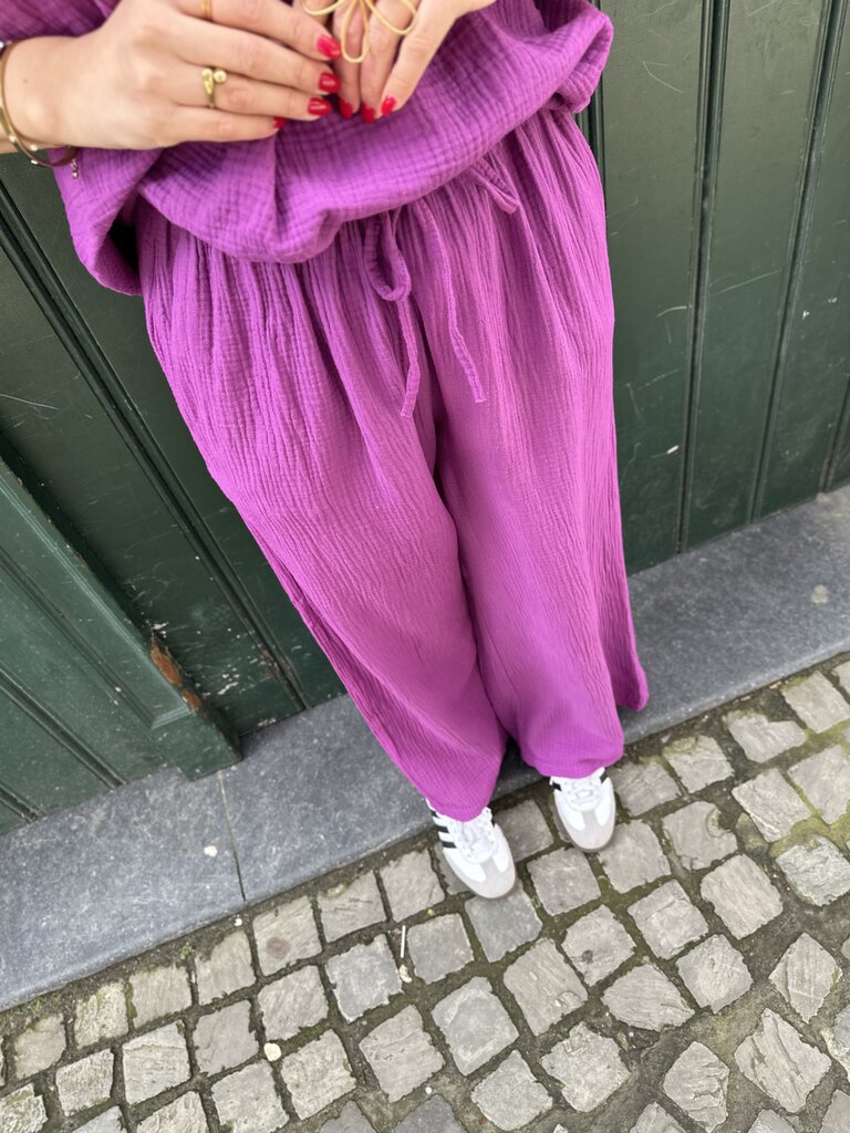 Flora pantalon purple