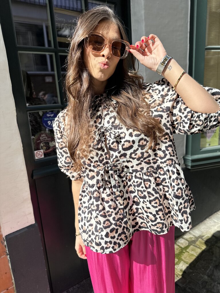 Justy leopard top onesize