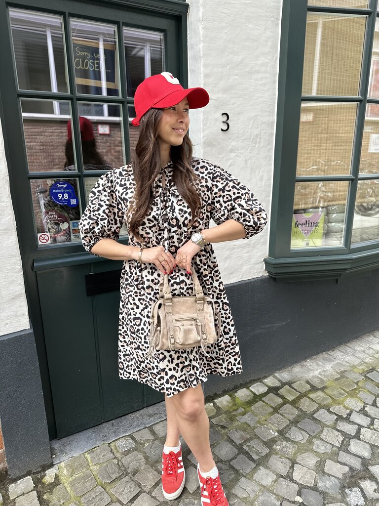 Tina leopard dress onesize