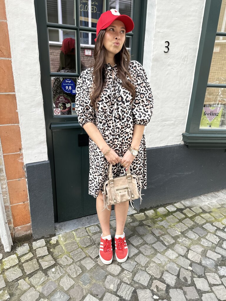 Tina leopard dress onesize