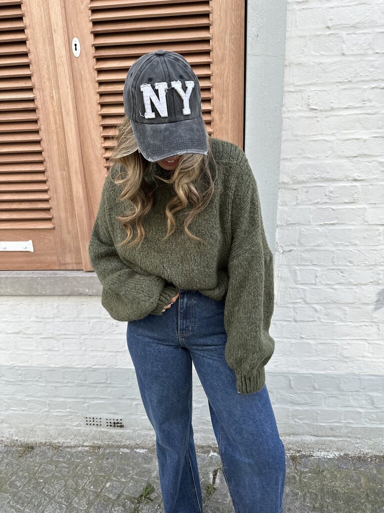 Amy sweater dark khaki