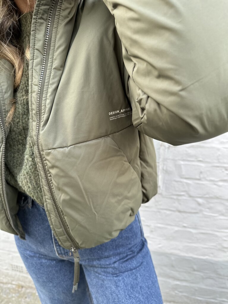 Puffer jacket khaki