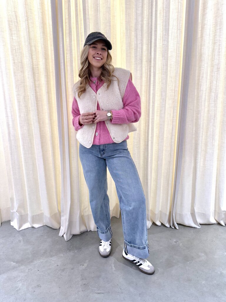 Louisa cardigan pink