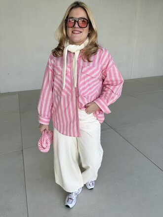 Ava poplin shirt pink