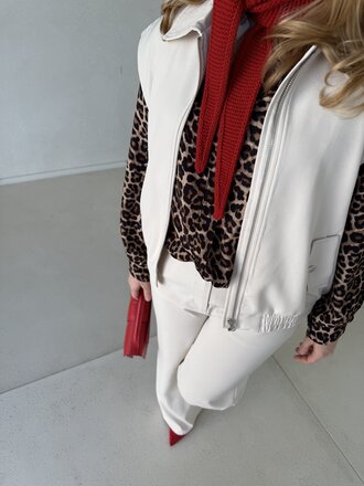 Teddy blouse leopard