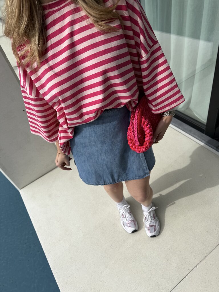 Noelle wrap skirt blue