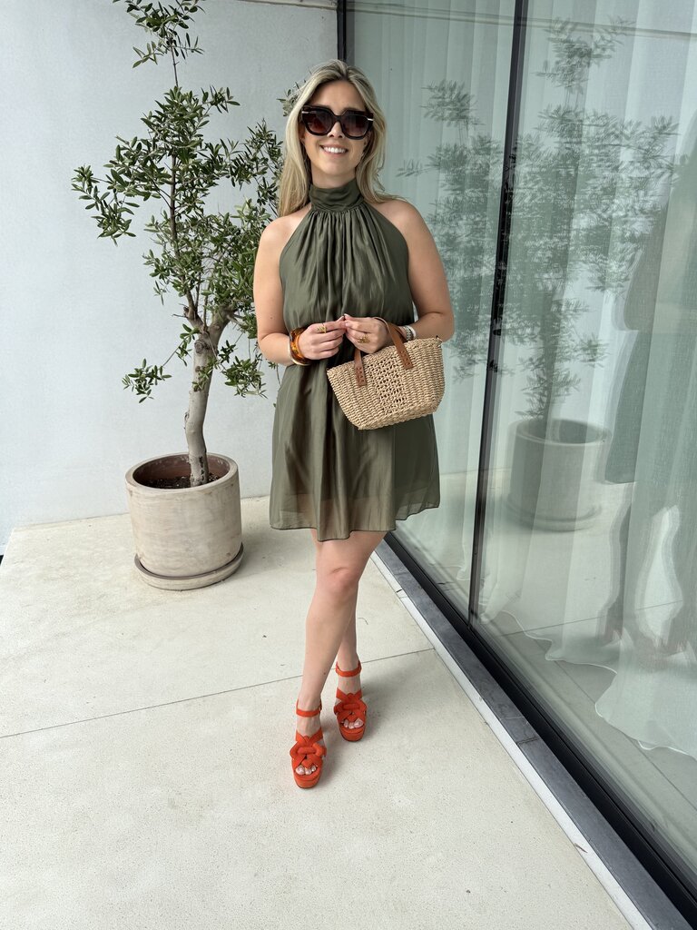 Kiko short dress khaki