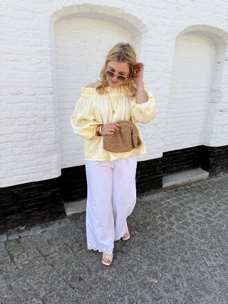 tulum pantalon white