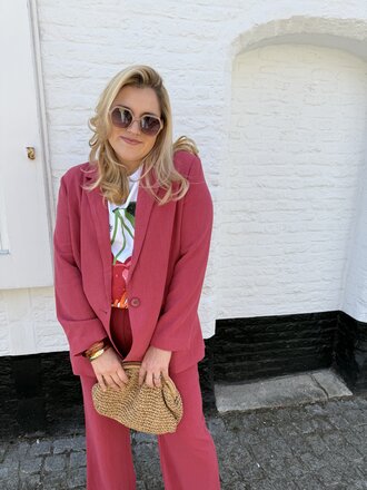 Blazer debora wine red