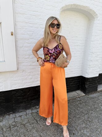 June pantalon orange