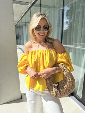 Siera blouse bright yellow