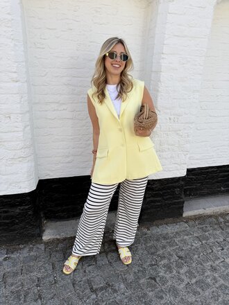 Lexi pantalon white/black