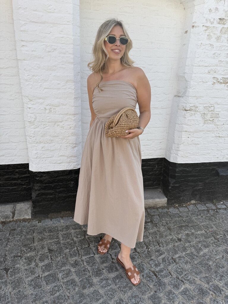 Léonie dress taupe