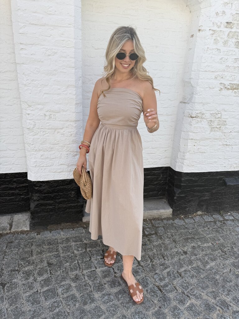 Léonie dress taupe