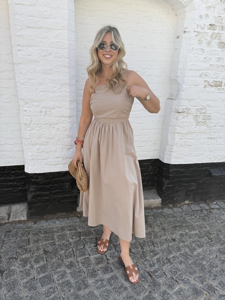 Léonie dress taupe