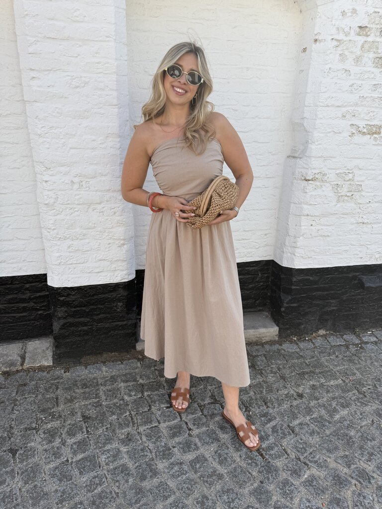 Léonie dress taupe