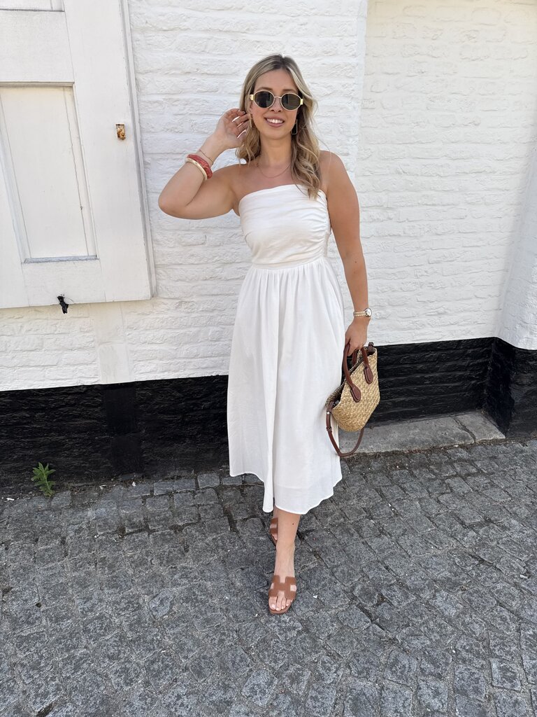 Léonie dress white