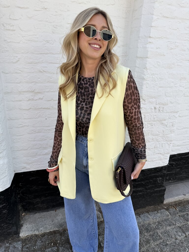 Celeste blazer yellow