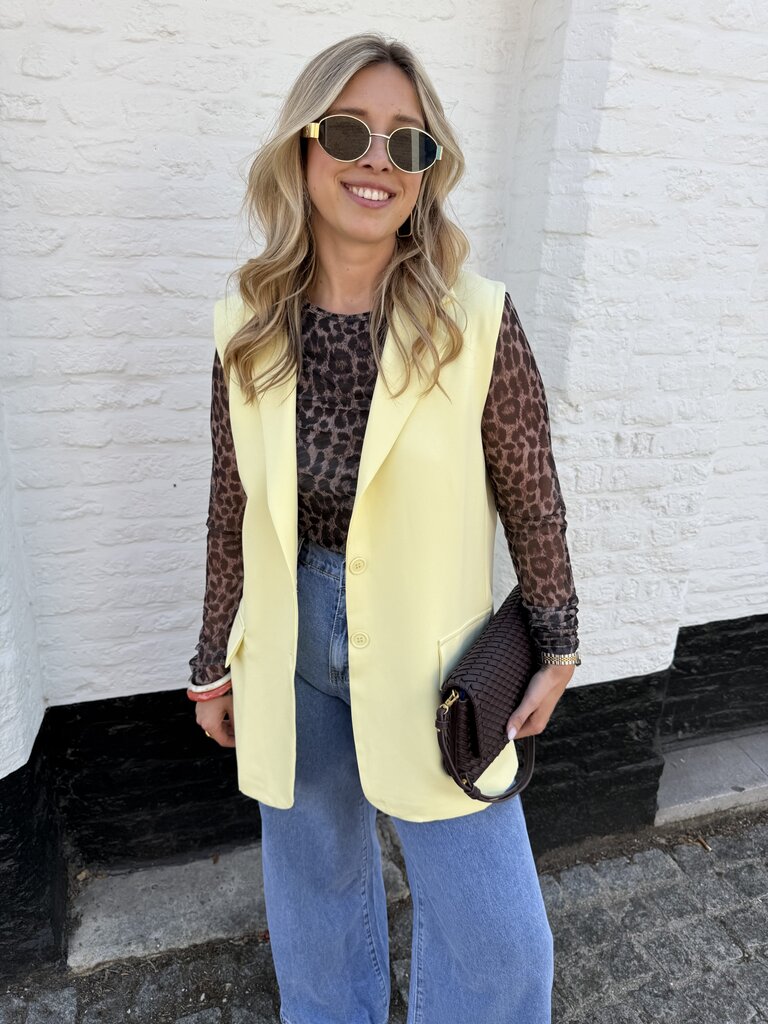 Celeste blazer yellow