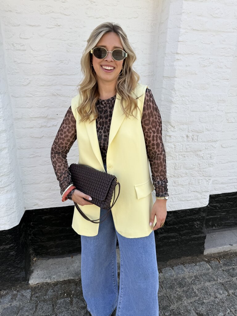 Celeste blazer yellow