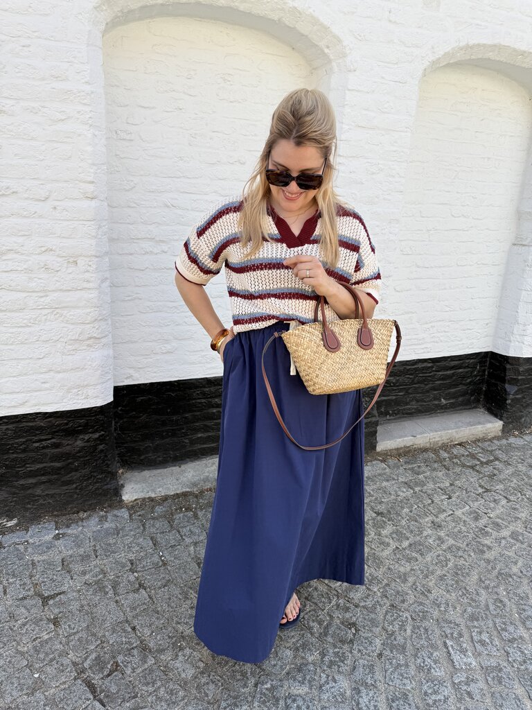 Colette polo bordeaux