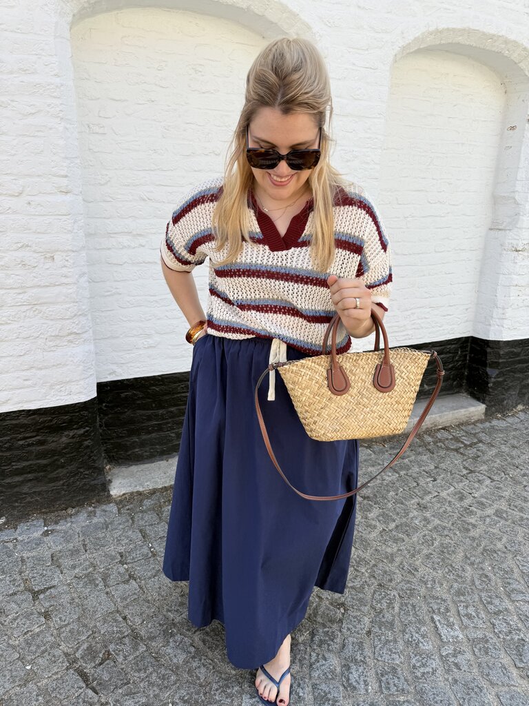 Colette polo bordeaux