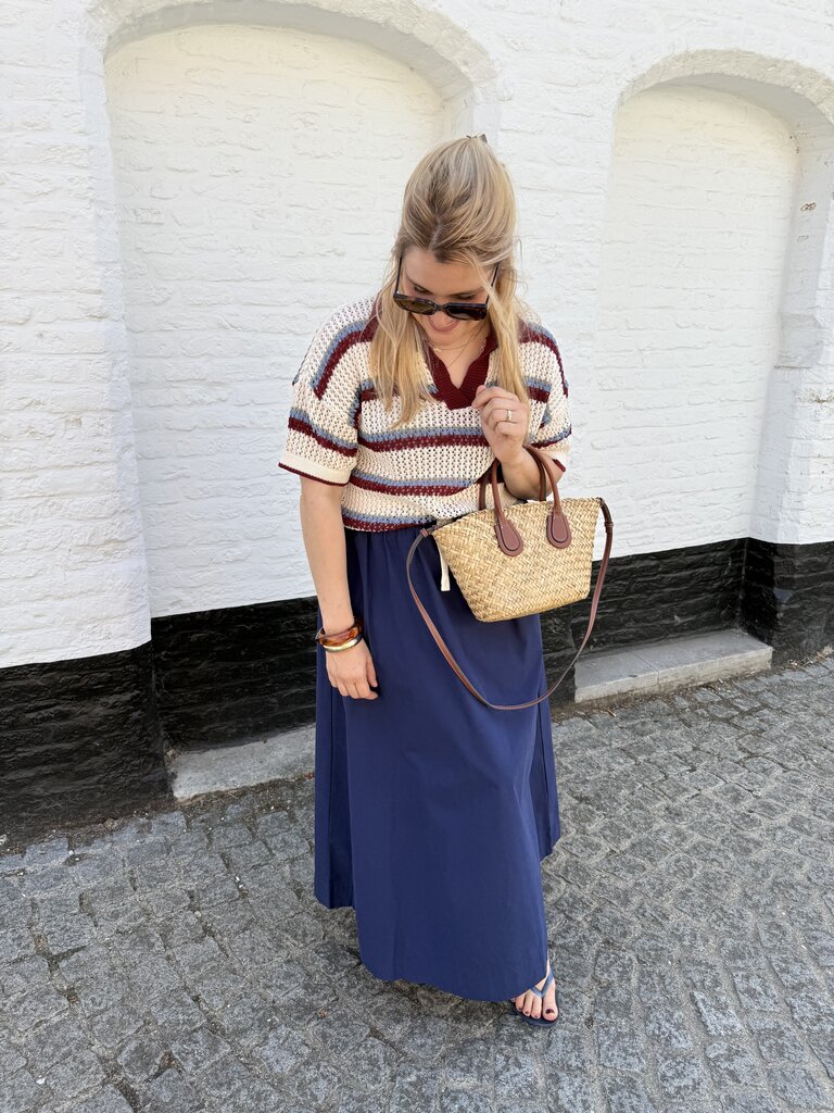 Colette polo bordeaux