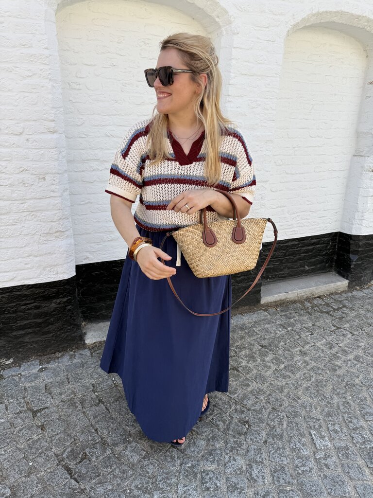 Colette polo bordeaux