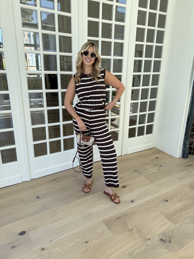 Olivia set brown/ecru