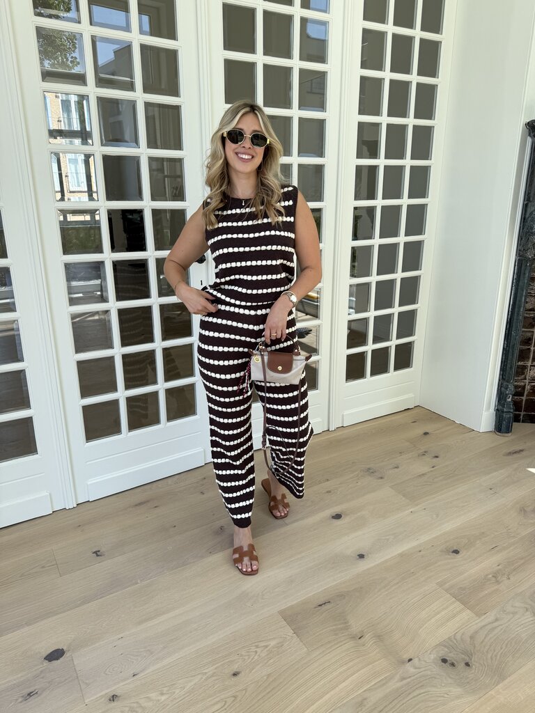 Olivia set brown/ecru