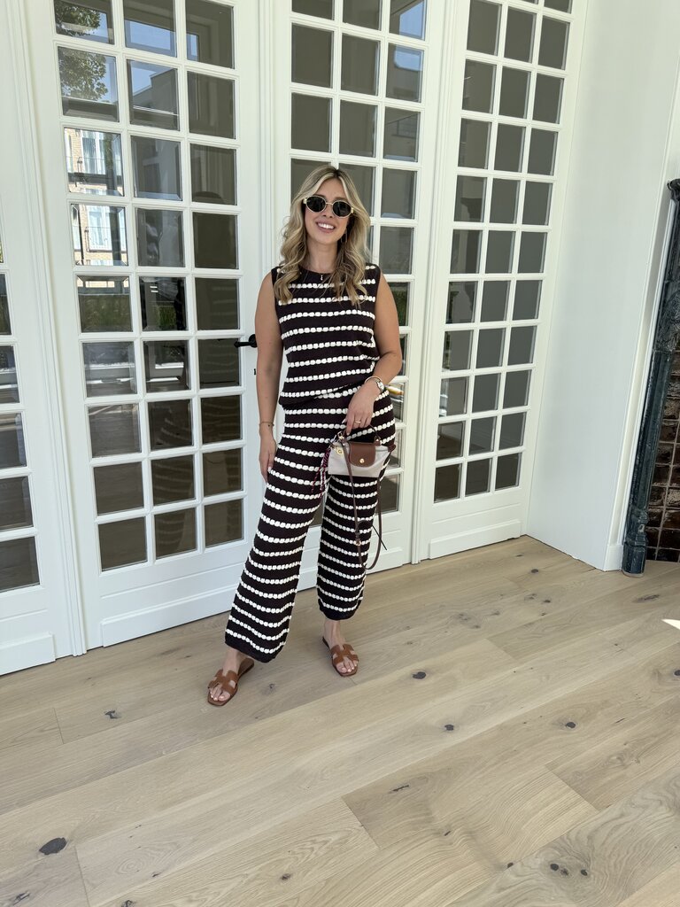 Olivia set brown/ecru