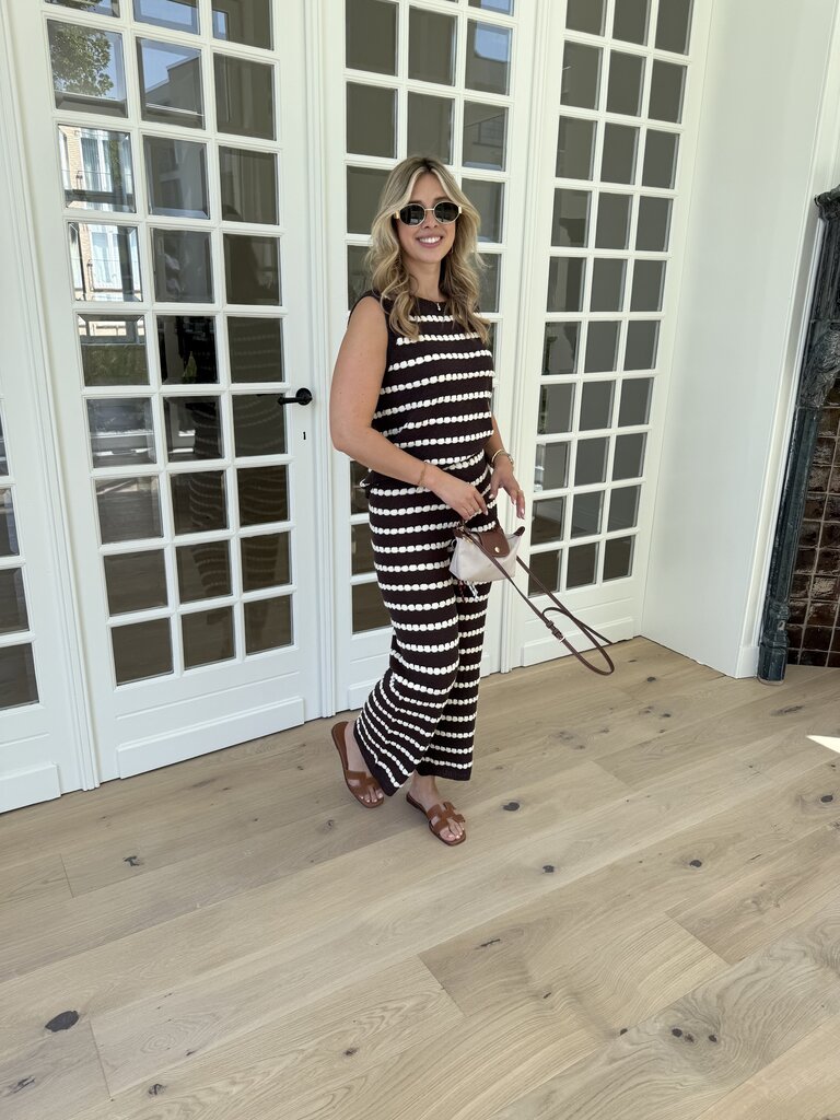 Olivia set brown/ecru