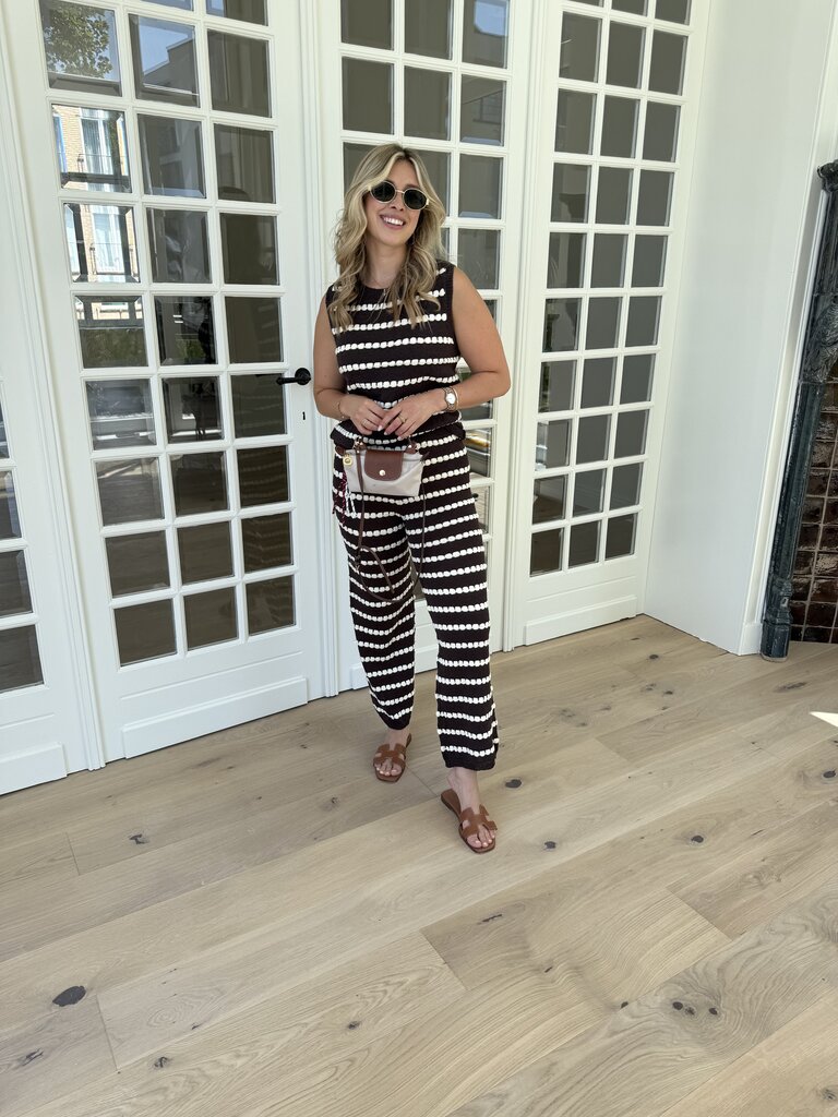 Olivia set brown/ecru