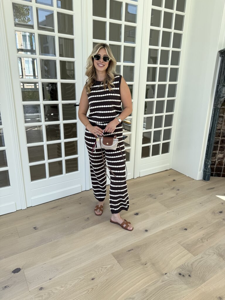 Olivia set brown/ecru