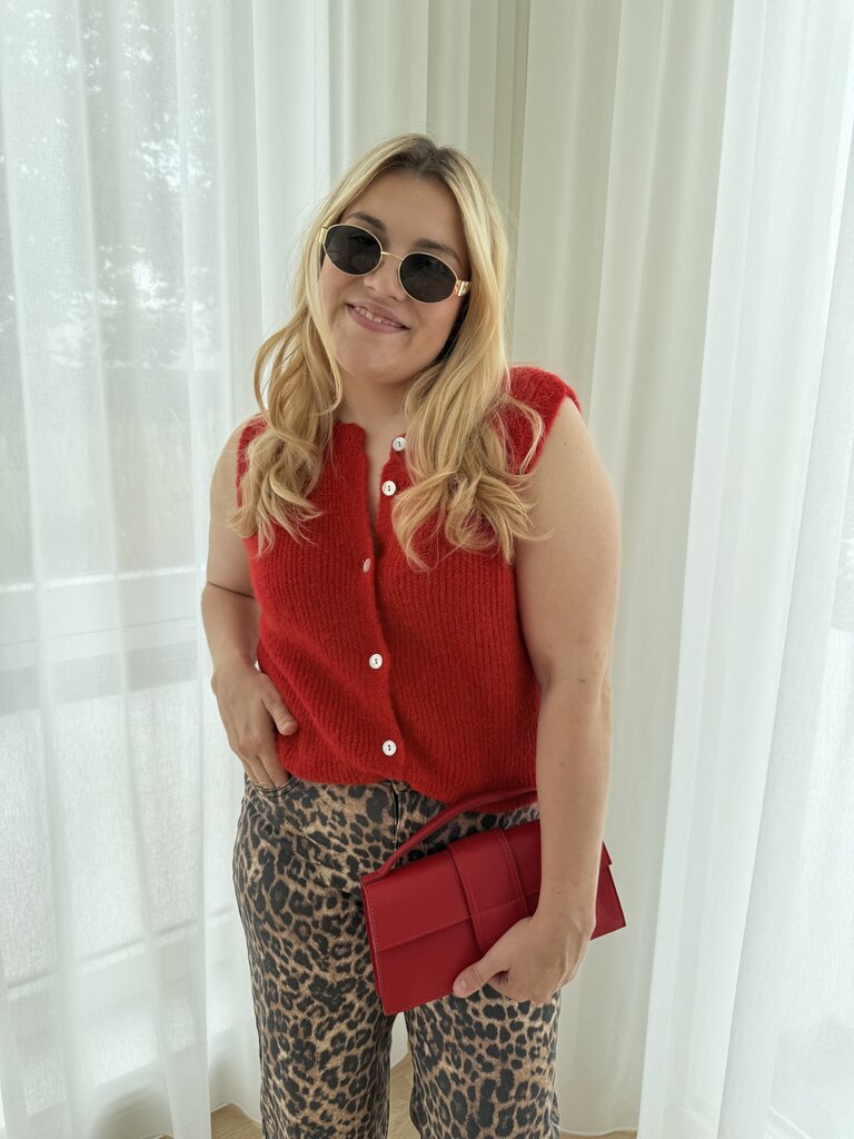 Anaïs gilet red