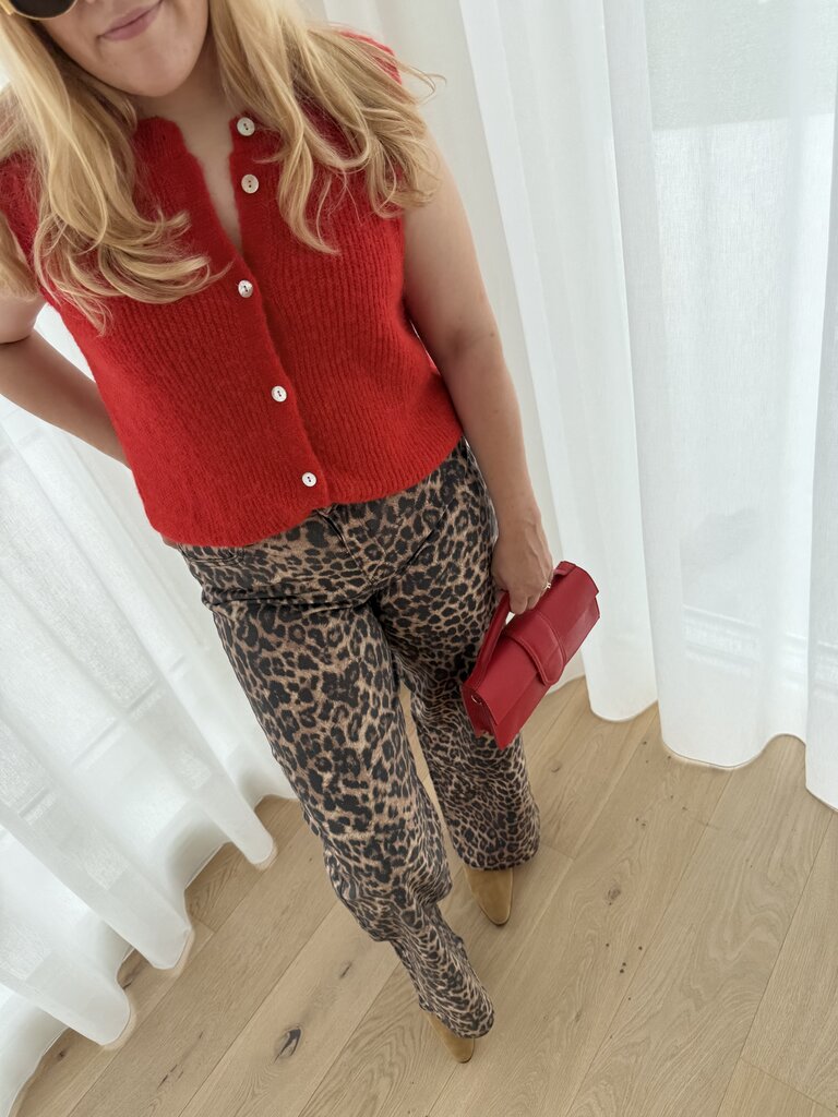 Anaïs gilet red