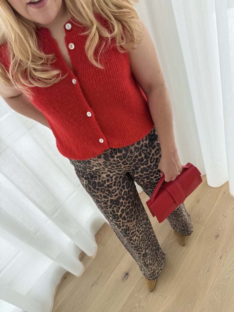 Anaïs gilet red