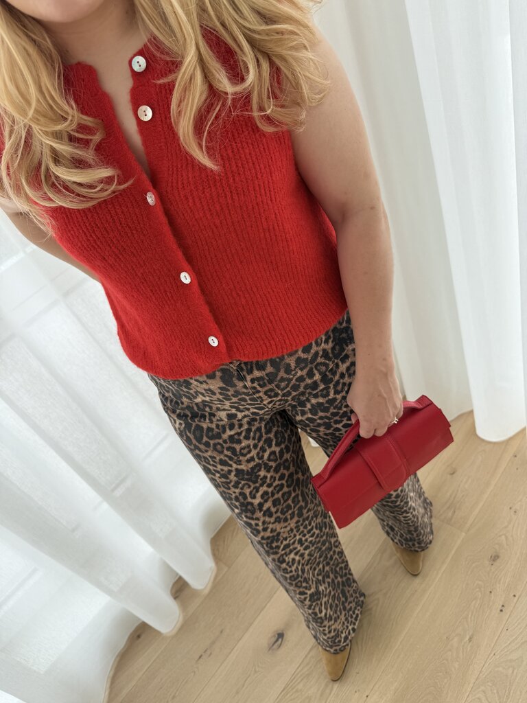 Anaïs gilet red